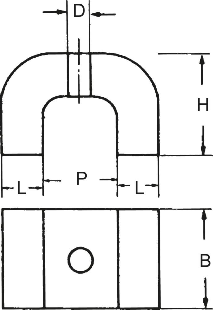 Hufeisenmagnet 71,0x41,0x57,0mm FORTIS