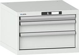 Unterschrank B564xT572xH383mm 27x27 E RAL 7035 3 Schubladen