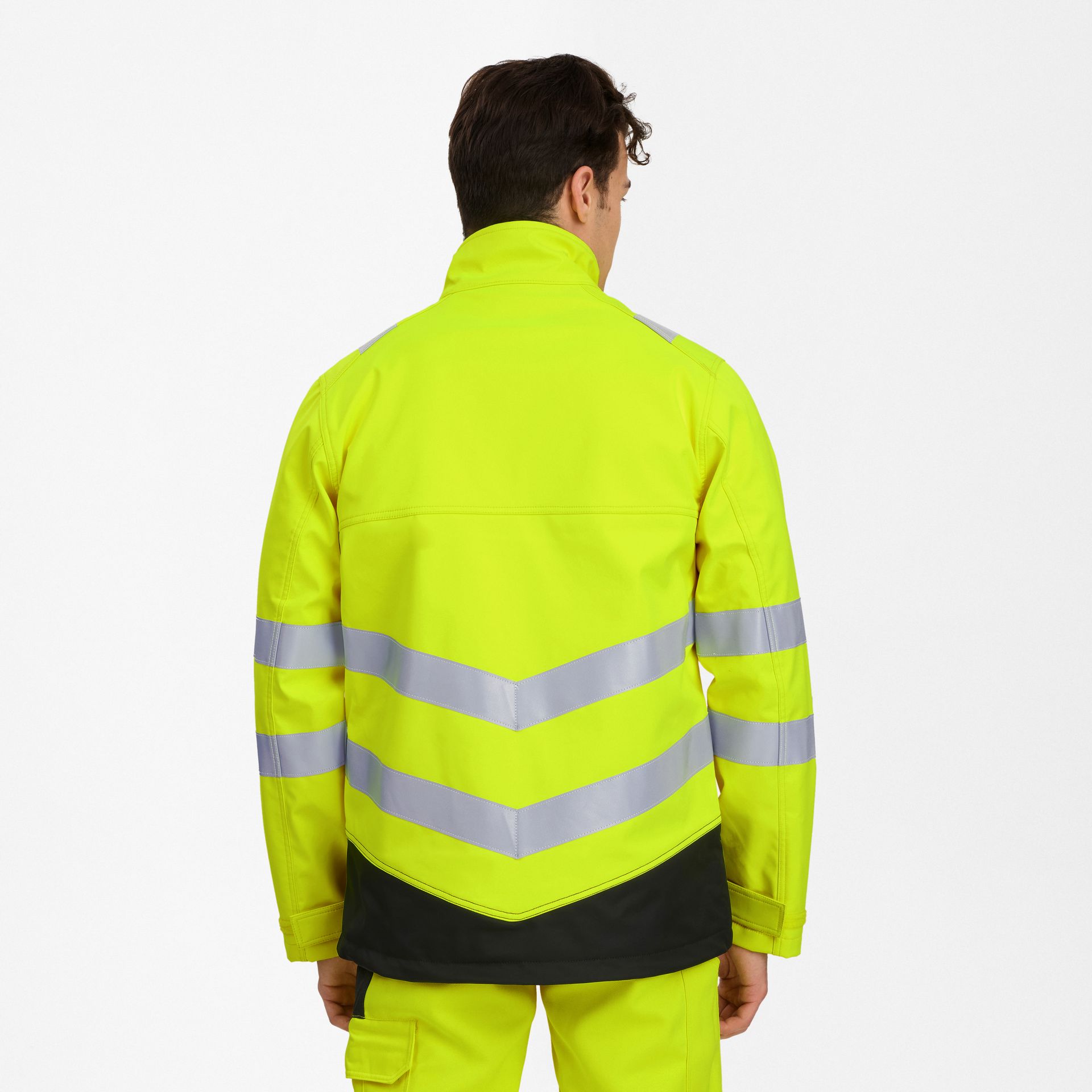 Safety+ Softshelljacke Gelb/Schwarz, Gr. XS