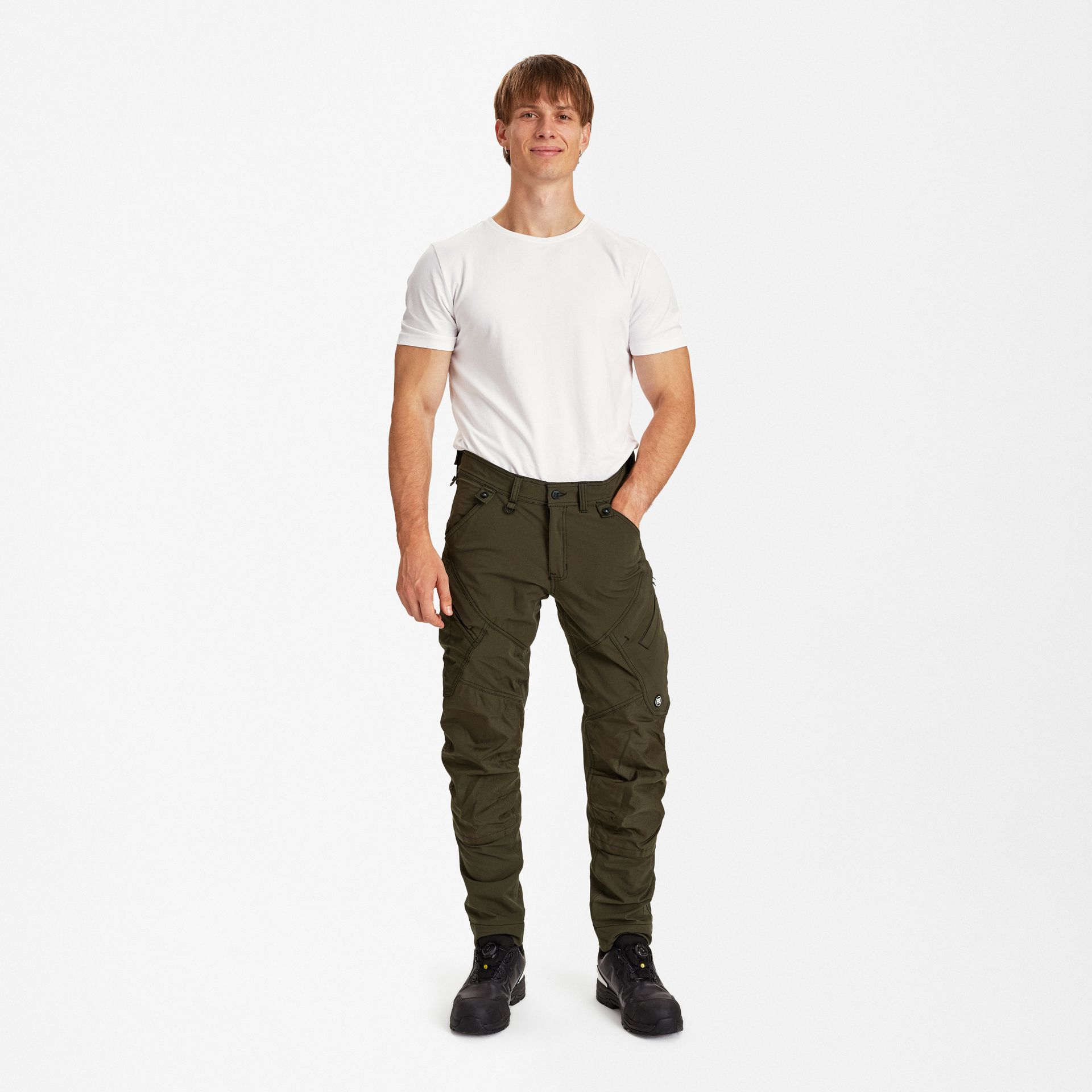 X-treme Arbeitshose mit 4-Wege-Stretch Forest Green, Gr. 34