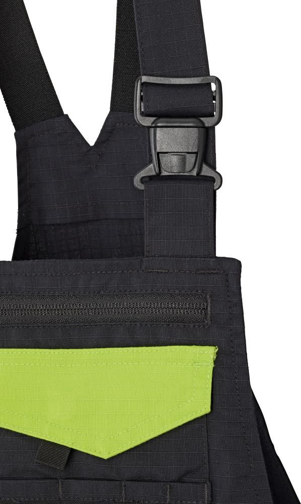 Kids-Latzh. Performance schwarz/lime Gr. 122-128 FORTIS