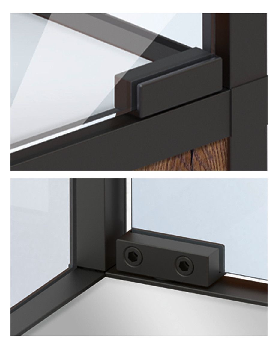 HETTICH CADRO Set Glastürscharnier l/r EDS OP