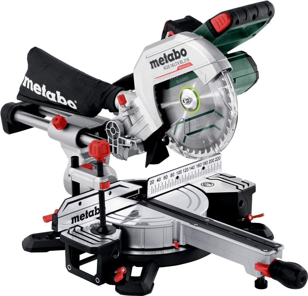 Akku-Kappsäge KGS 18 LTX BL 216 Metabo 1x18,0 V 4,0 Ah Ladegerät ASC 55 Karton