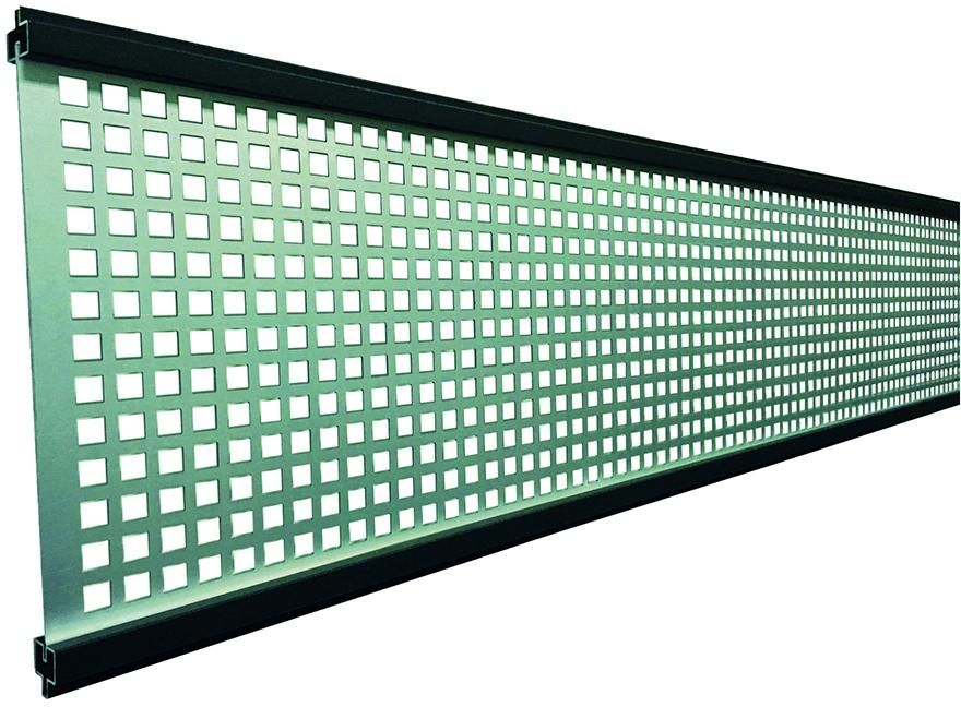 GOTLAND-Serie Gitterfüllung ANTHRAZIT 1,5x206x1793mm WPC-Steckzaunsystem