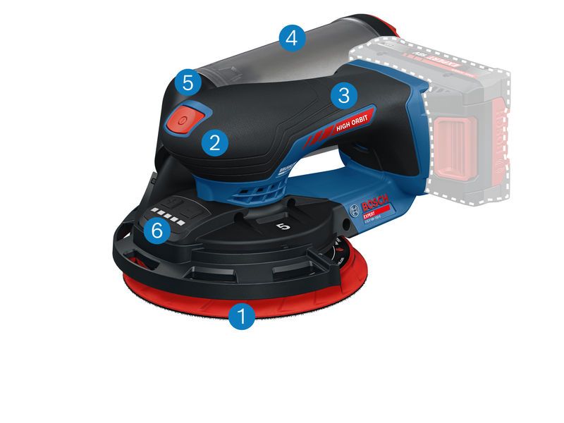 Bosch Akku-Exzenterschleifer EXEX18V-150-5