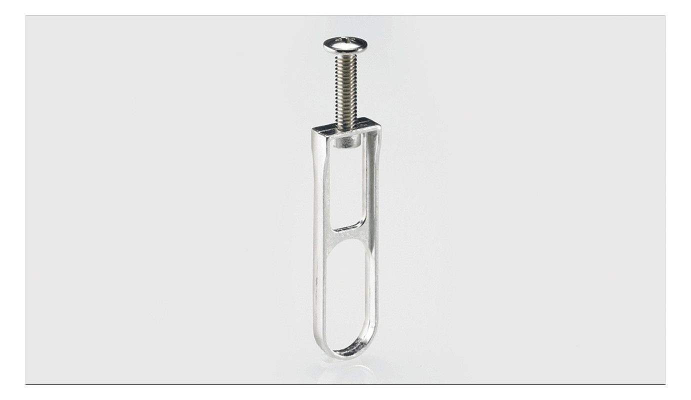 HETTICH Schrankrohrlager vernickelt