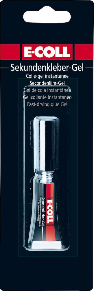 E-Coll Sekundenkleber-Gel, 3 gr/Tube,
