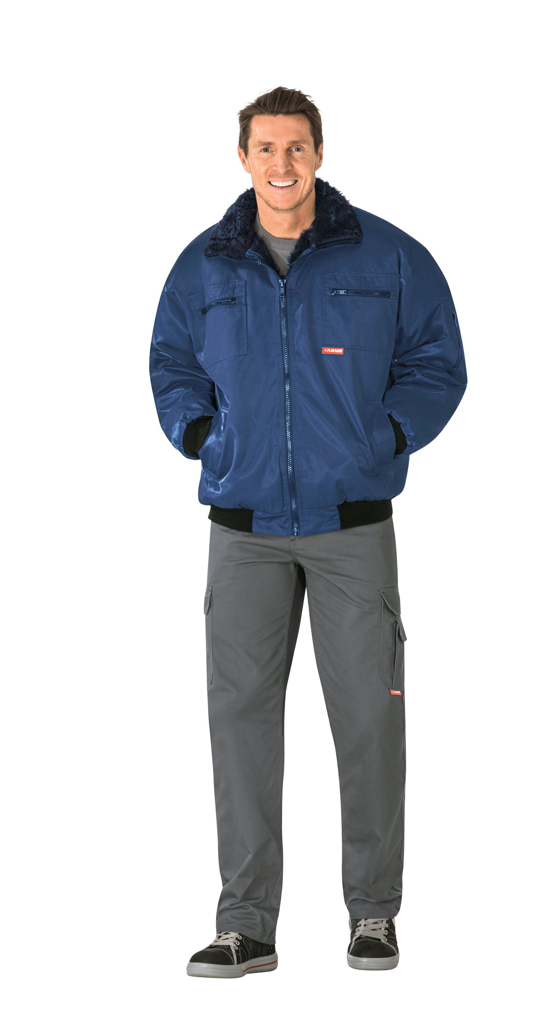 Planam Gletscher Piloten Jacke Outdoor marine Gr. S