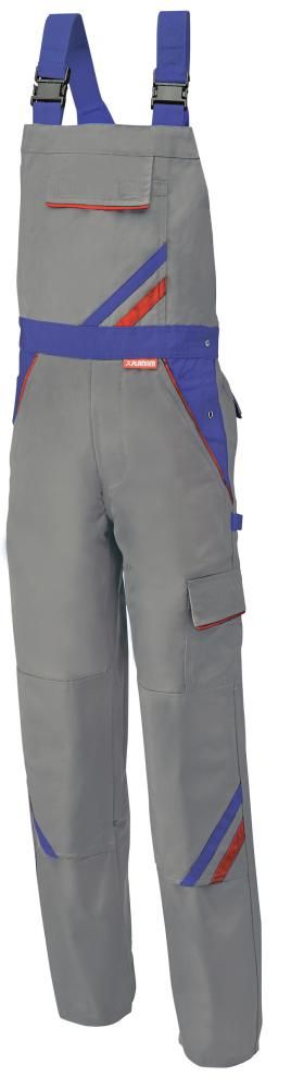 Latzhose Highline, Gr.48,zink/kornblau