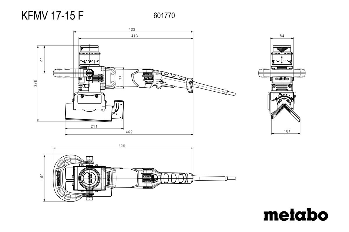 Metall-Kantenfräse KFMV 17-15 F metaBOX