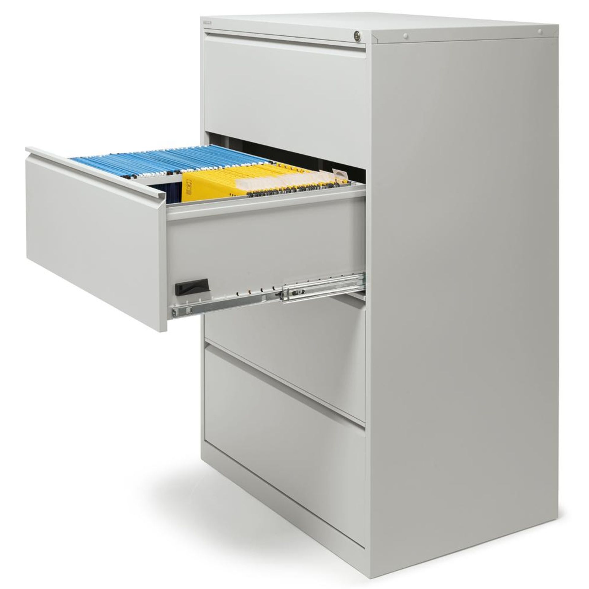 Hängeregistraturschrank 840x1320x420mm 4Schübe l.gr