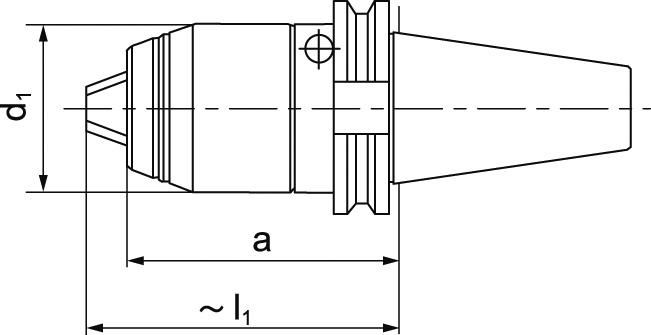 Kurzbohrfutter CNC DIN69871 Innenkühlung 1-16mm SK40 FORMAT