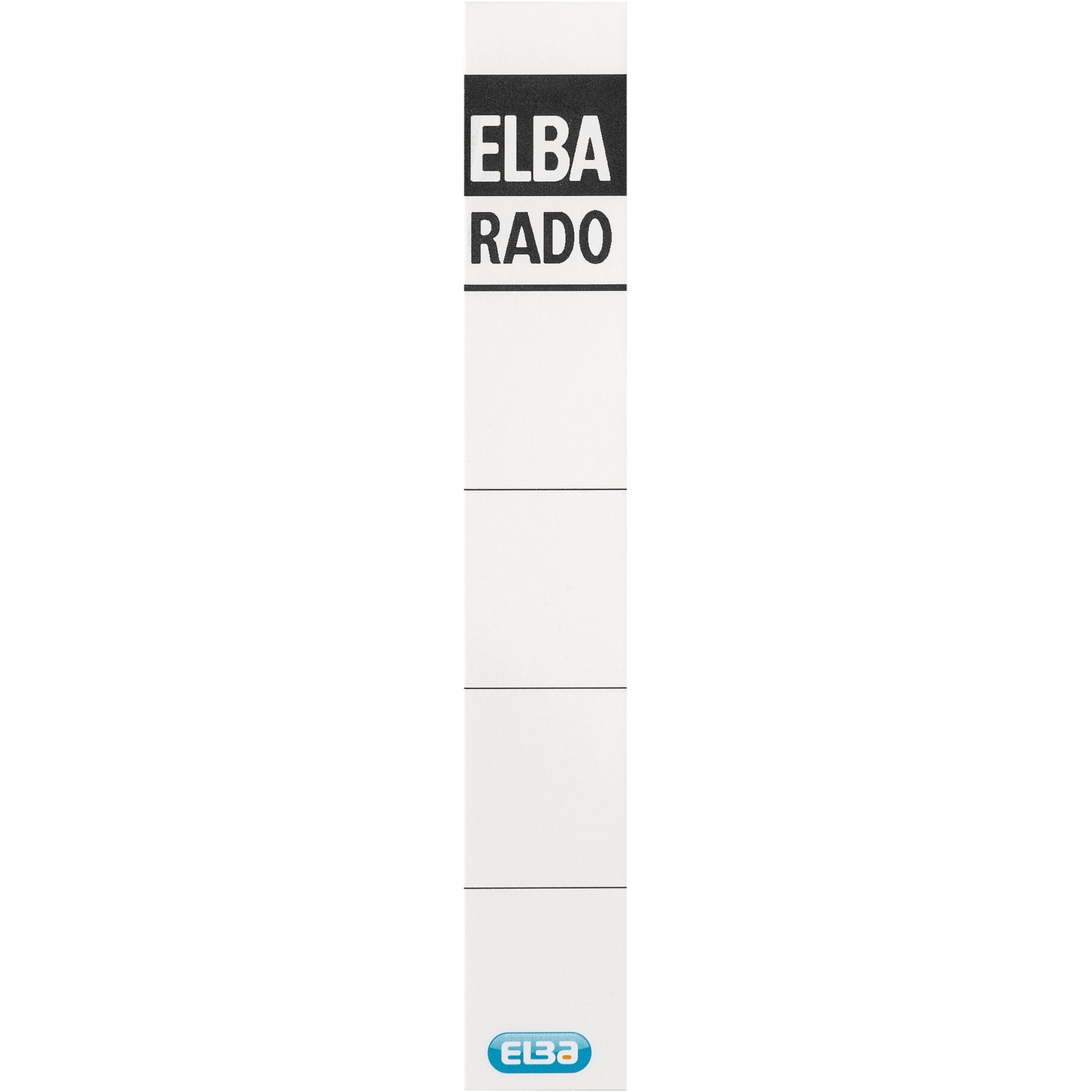 Einsteckrückenschild  extra kurz/schmal ws 10St