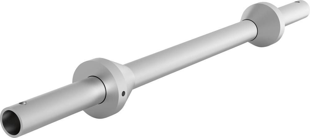 Kabeltrommelachse D42,4xB900 mm mit Zentrierstücke