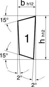 Drehling HSSE Form-L 16x4x200mm Index WILKE