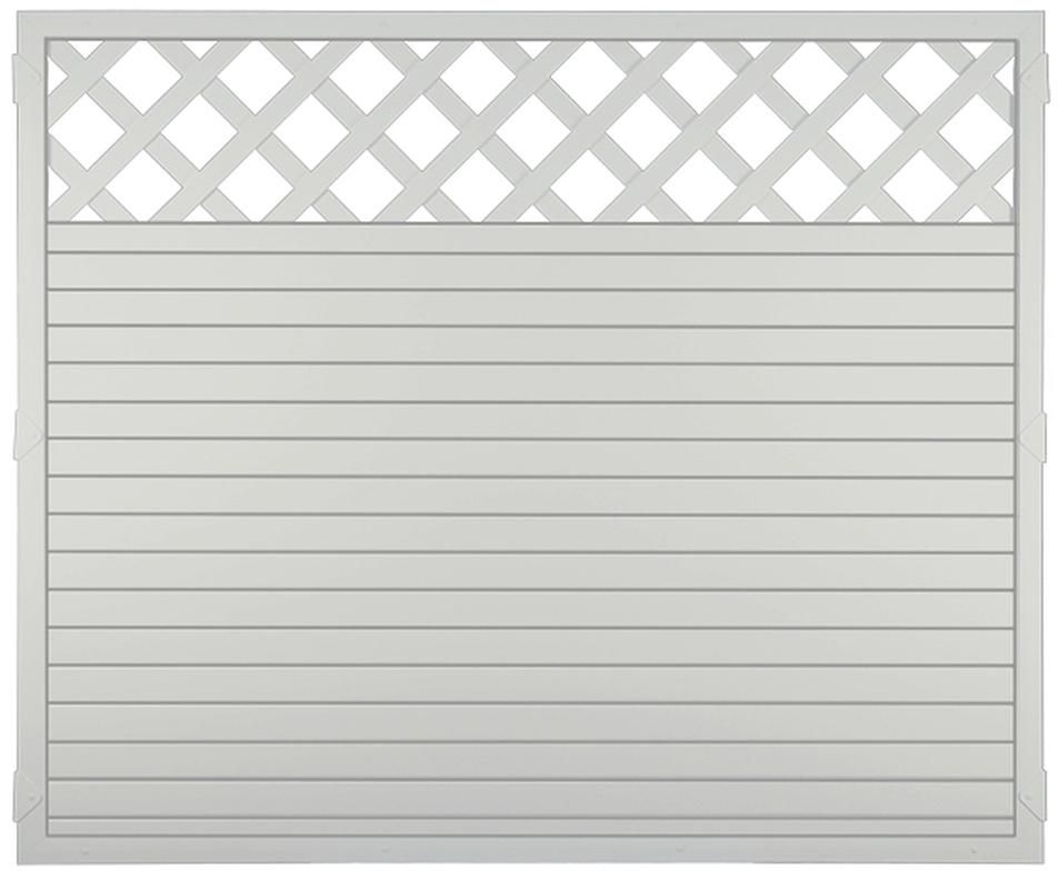 LIGHTLINE KS-Zaun Ranki 180 x 150 cm Füllung / Rahmen WEISS