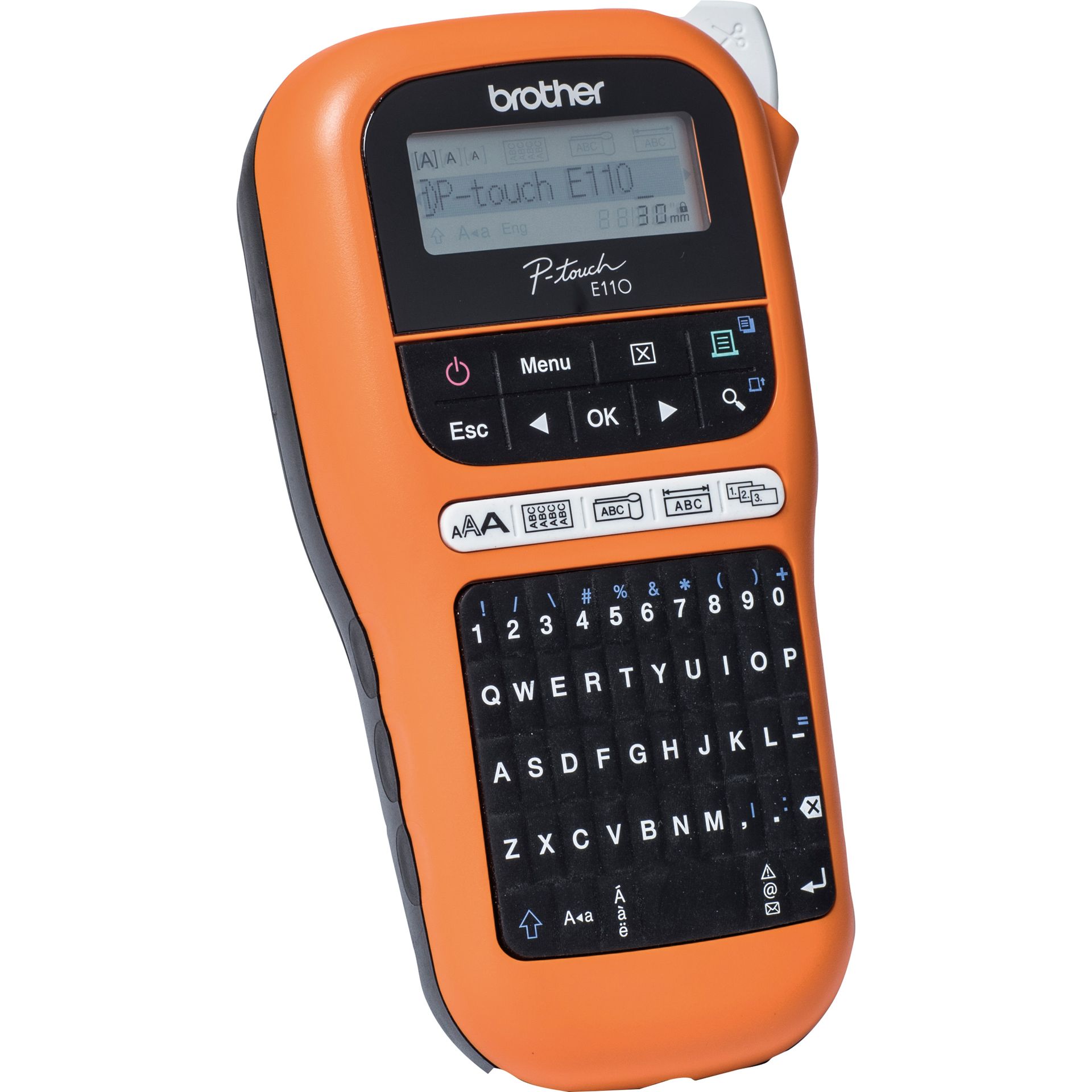 Beschriftungsgerät PT-E110 Qwertz/3,5-12mm