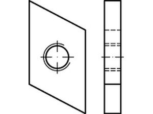 ART 88953 Hammerkopf Gewindeplatte Typ 50/40, M 10 , gal Zn gal Zn S