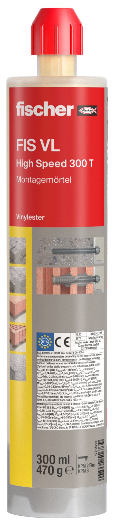 Montagemörtel FIS VL HighSpeed 300 T