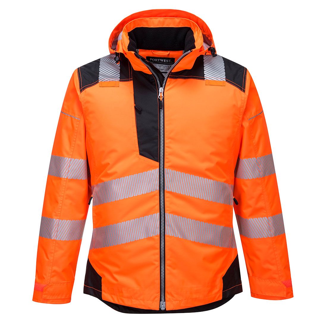 Portwest PW3 Warnschutz-Winterjacke, Orange, Gr. 6XL