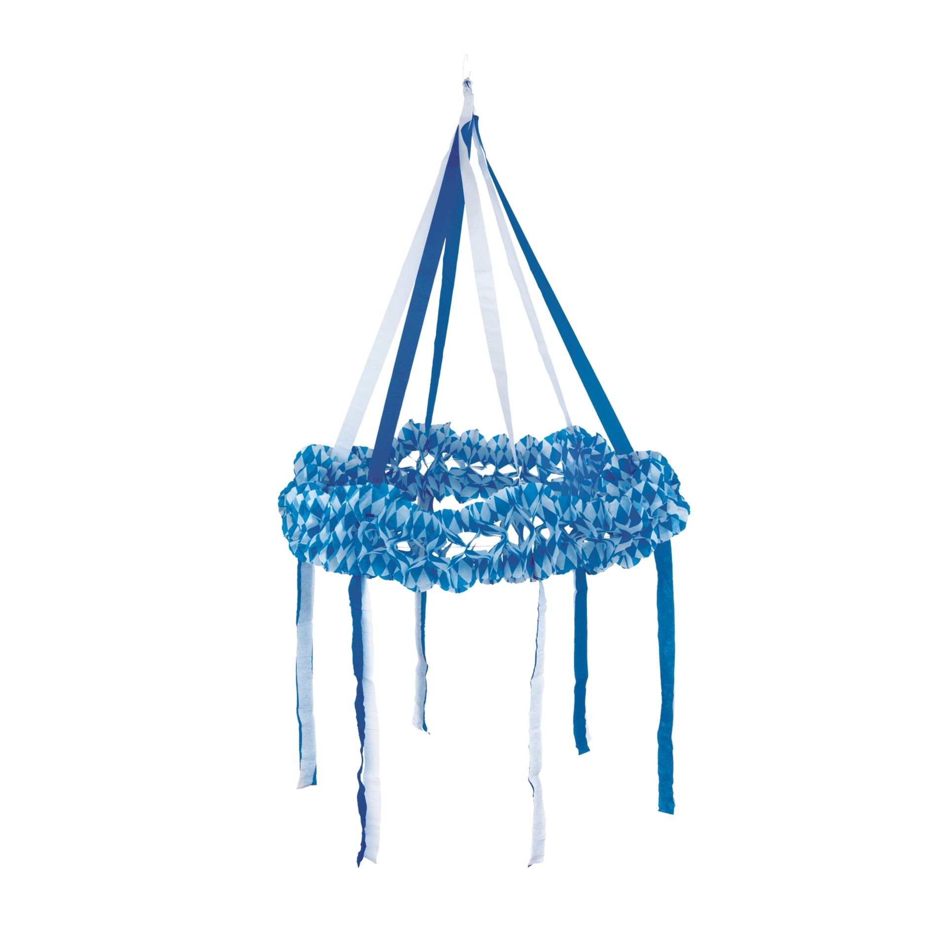 Dekokranz 75cm bayrisch blau