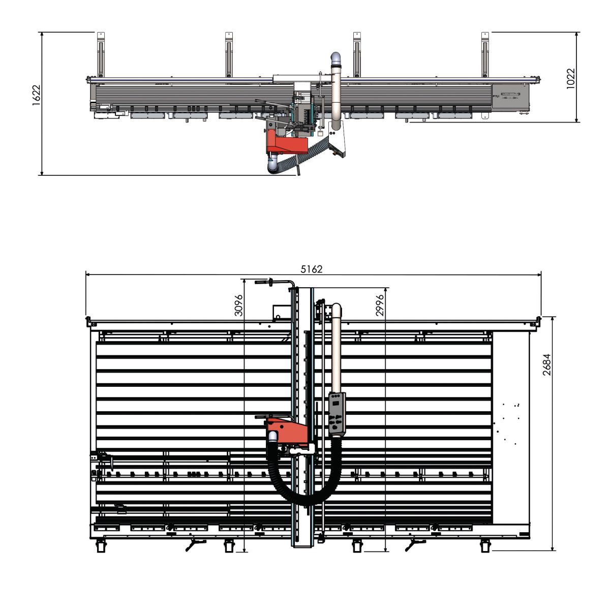 Vertikale Plattensäge Holzkraft VPS 22-41 VR ED