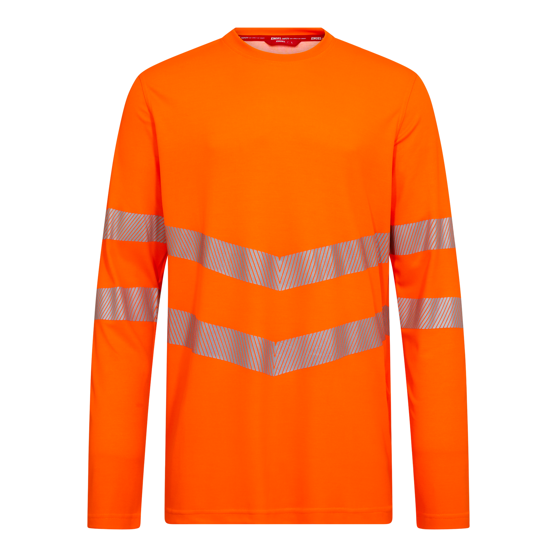 Safety Langarm-T-Shirt Hi-vis Orange, Gr. XS
