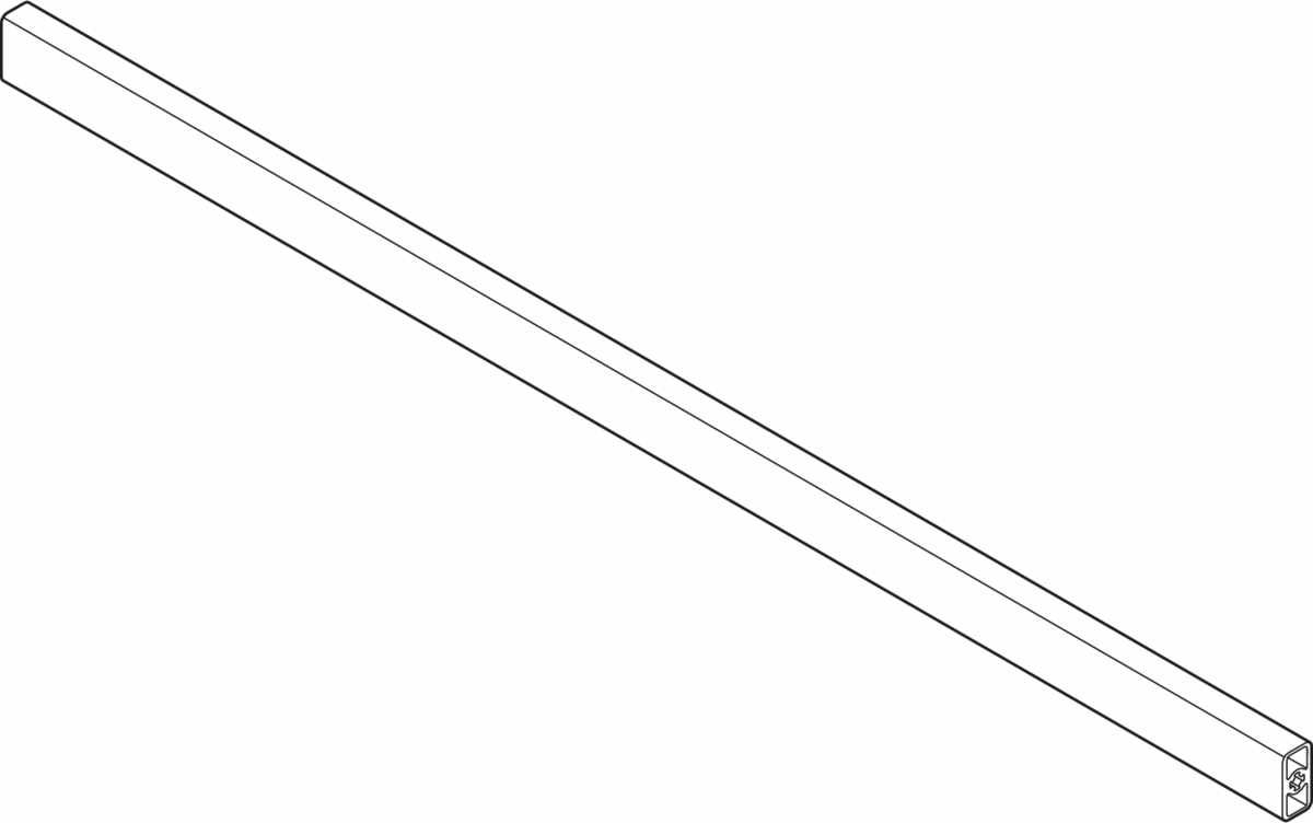 TANDEMBOX Querreling, für Innenauszug, bis KB=1200 mm, Länge=1046.3 mm, zum Ablängen, für TANDEMBOX intivo, für TANDEMBOX antaro, R9006 weißaluminium