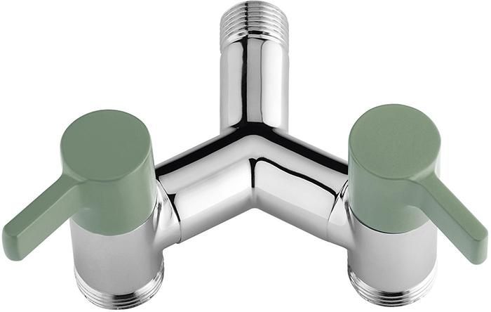 Doppel-Y-Zapfstelle ECO khakigrün