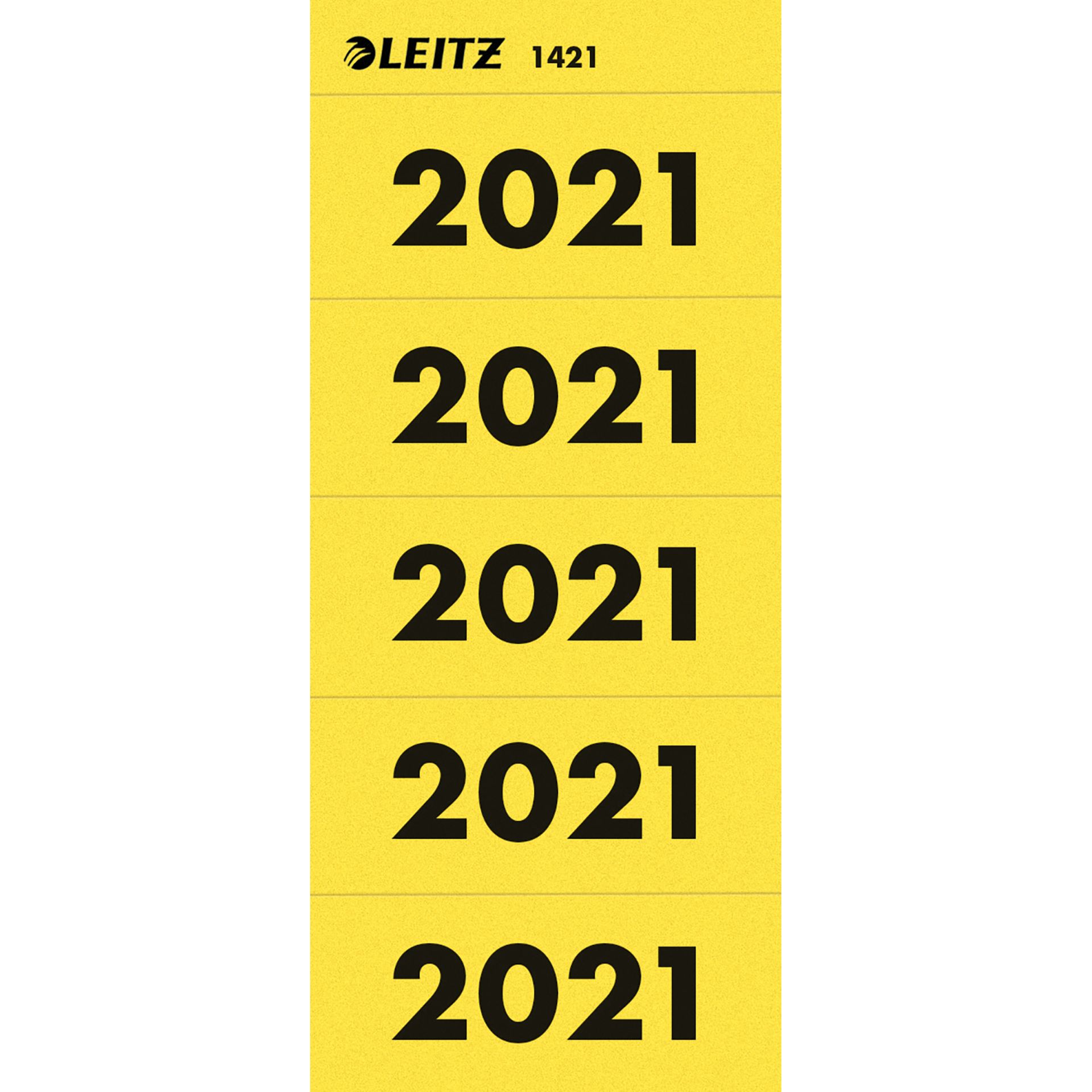 Inhaltsschild 2021 gelb 100 St./Pack.