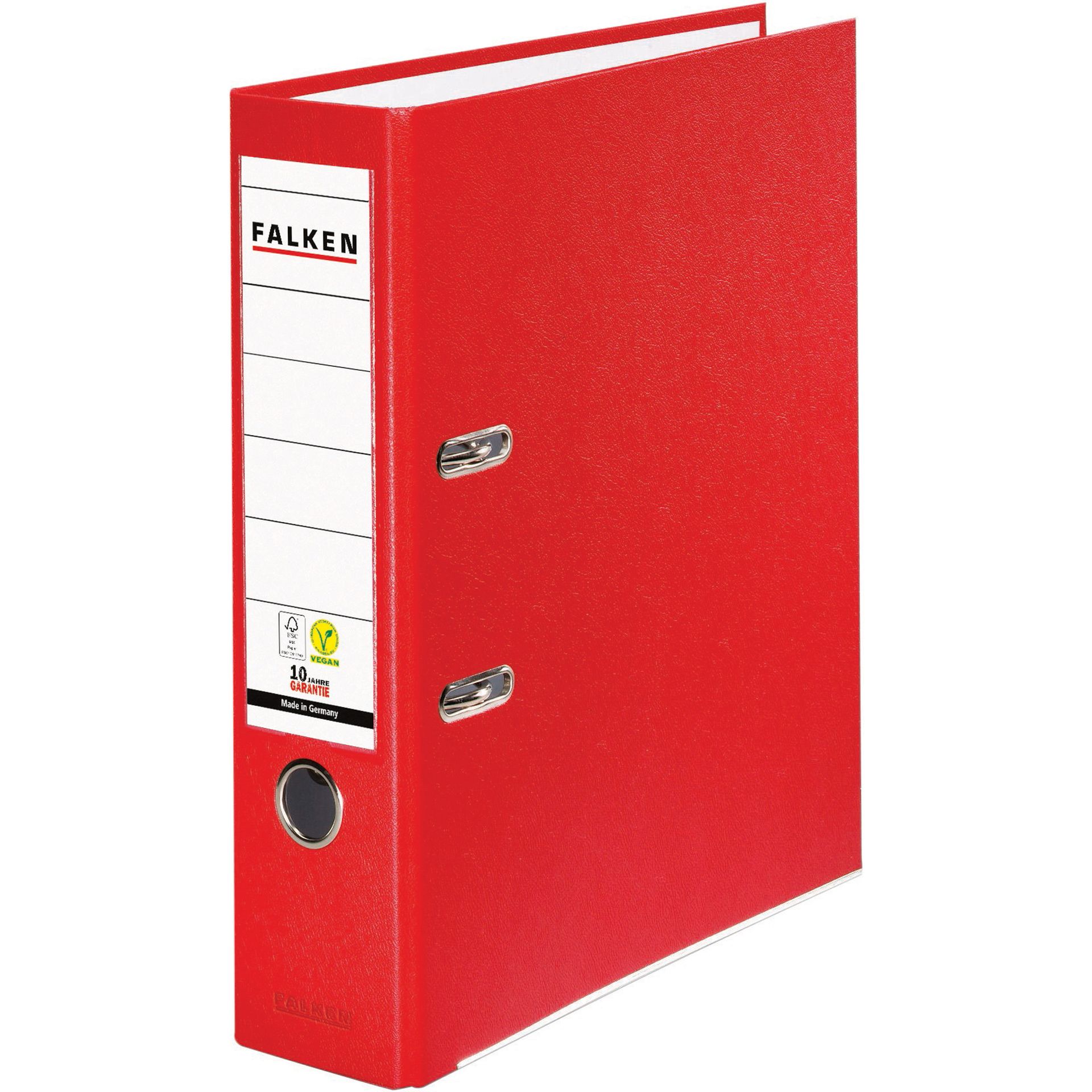 Ordner S80 DIN A4 80mm PP rot