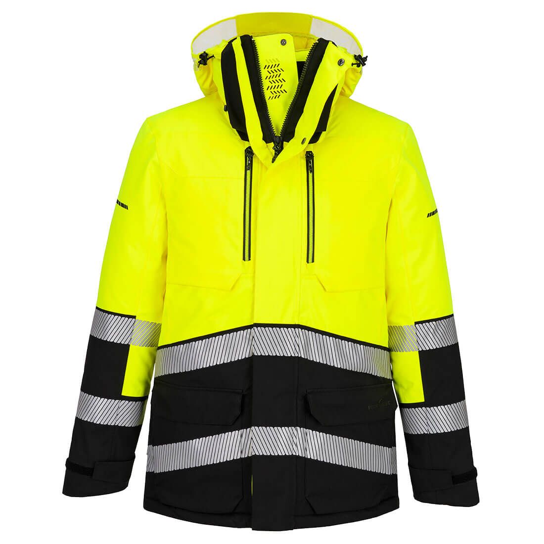 Portwest EV4 Warnschutz-Winterjacke, Gelb, Gr. XL