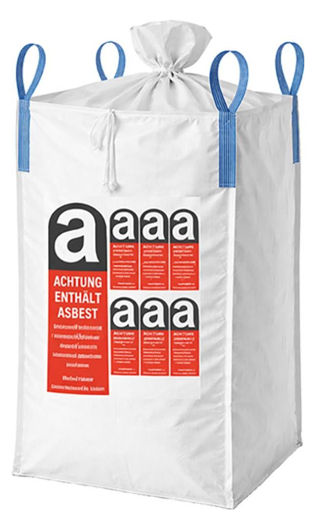 Big-Bags, für die Asbestentsorgung