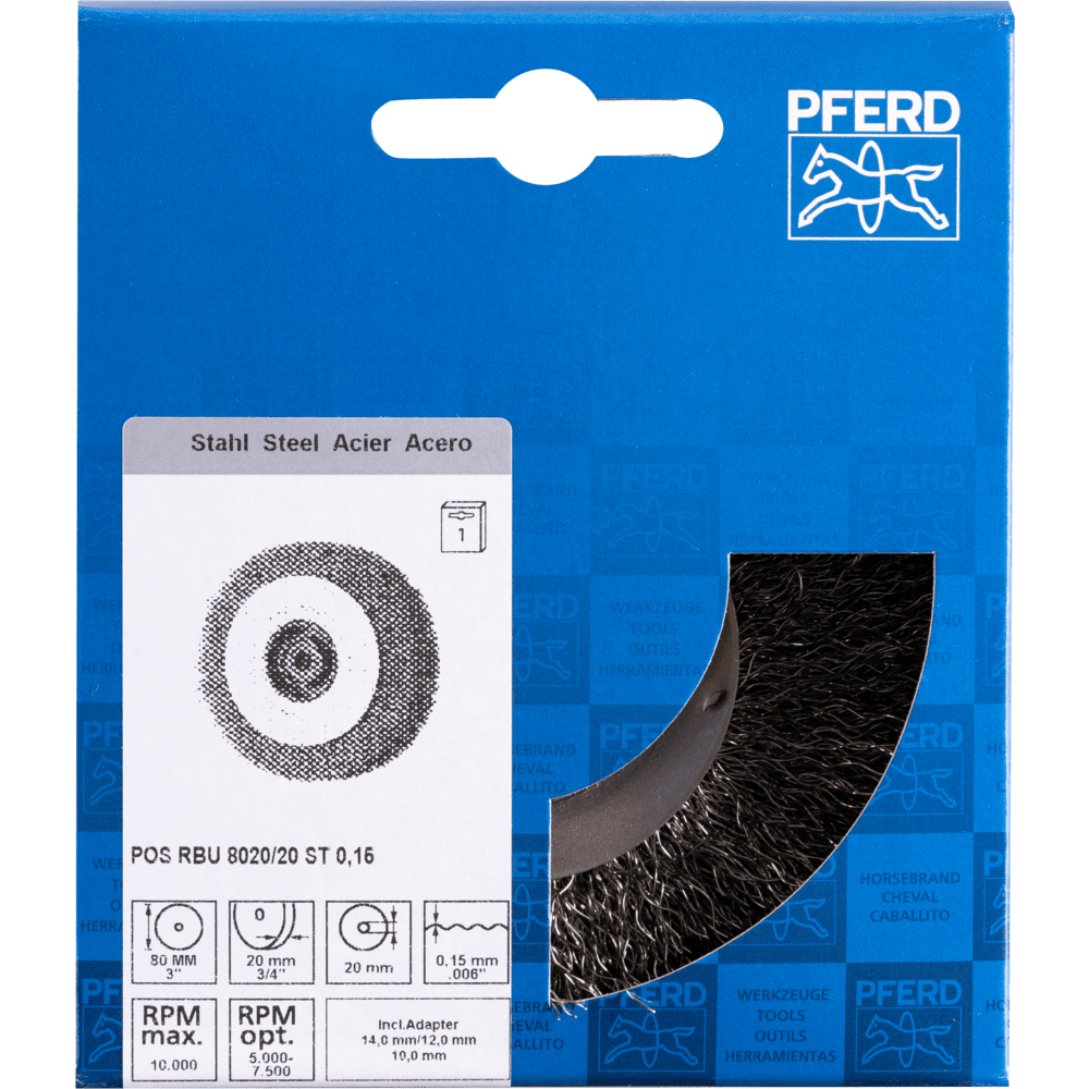 PFERD Rundbürsten POS RBU 8020/20 ST 0,15