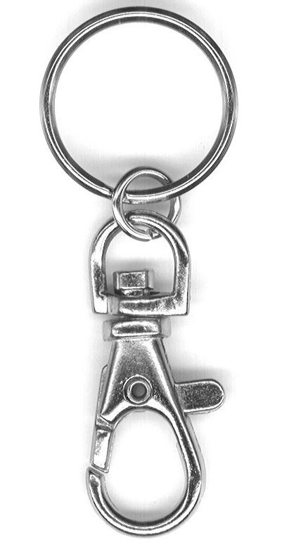 REIHER Jeanshaken mit Ring Stahl vernickelt