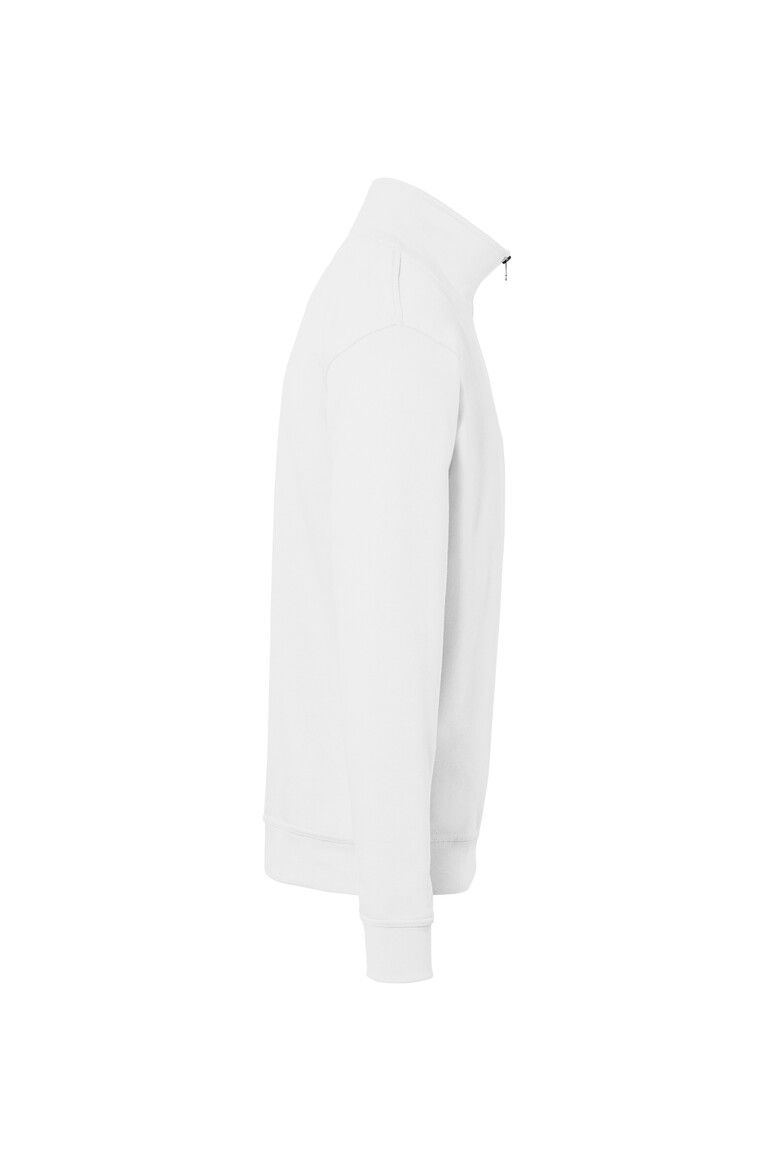 HAKRO Zip-Sweatshirt Premium weiß, 2XS