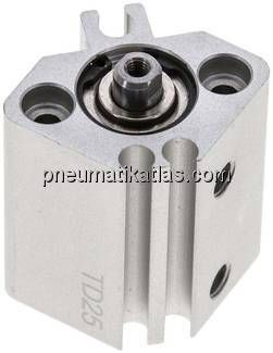 Kompaktzylinder, doppeltwirkend, Kolben 12mm, Hub 5mm