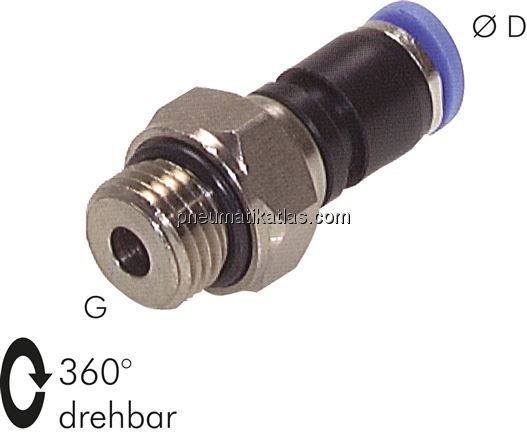 Gerade Drehverschraubung M 5-4mm, IQS-Standard