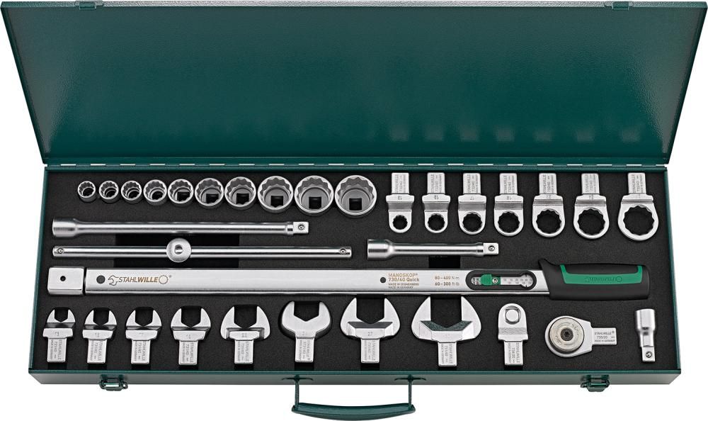 Drehmomentschl.-Satz 730R/40 32 tlg.Stahlwille