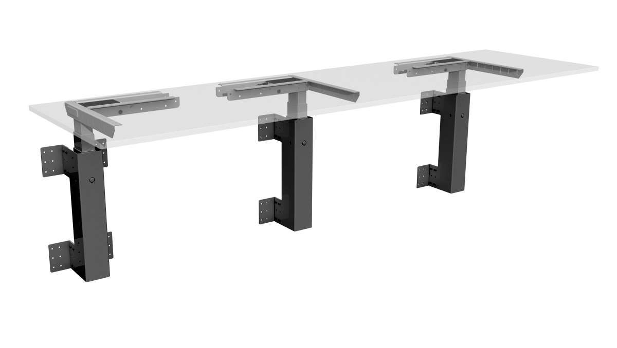 Tischgestell Classic 3B-3D Wandmontage, RAL 9016 weiß