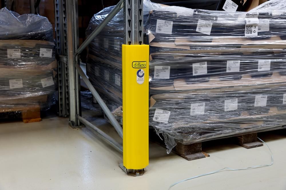 Regalanfahrschutz Alfa gelb H600 mm B75-100 mm