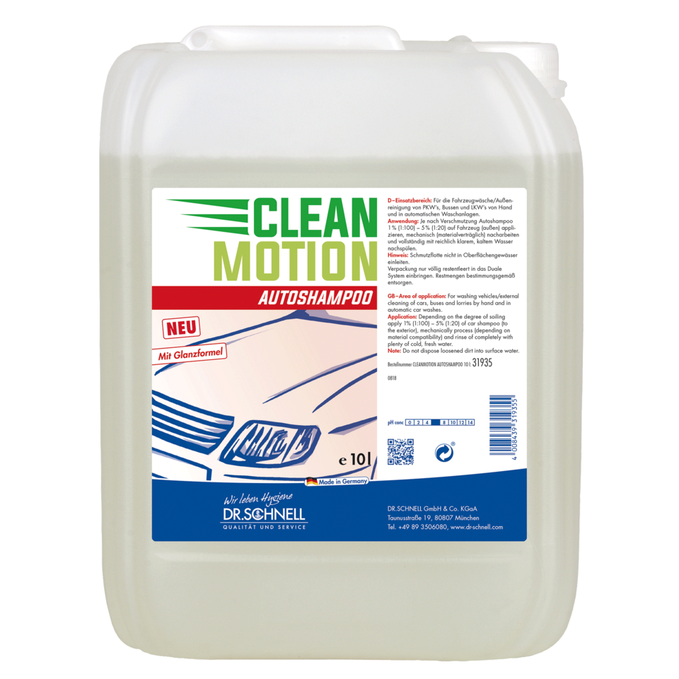 CLEANMOTION AUTOSHAMPOO Kanister 10 Liter