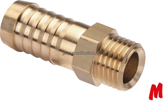 Gewindetülle M 8x0,75-6 (1/4")mm, Messing