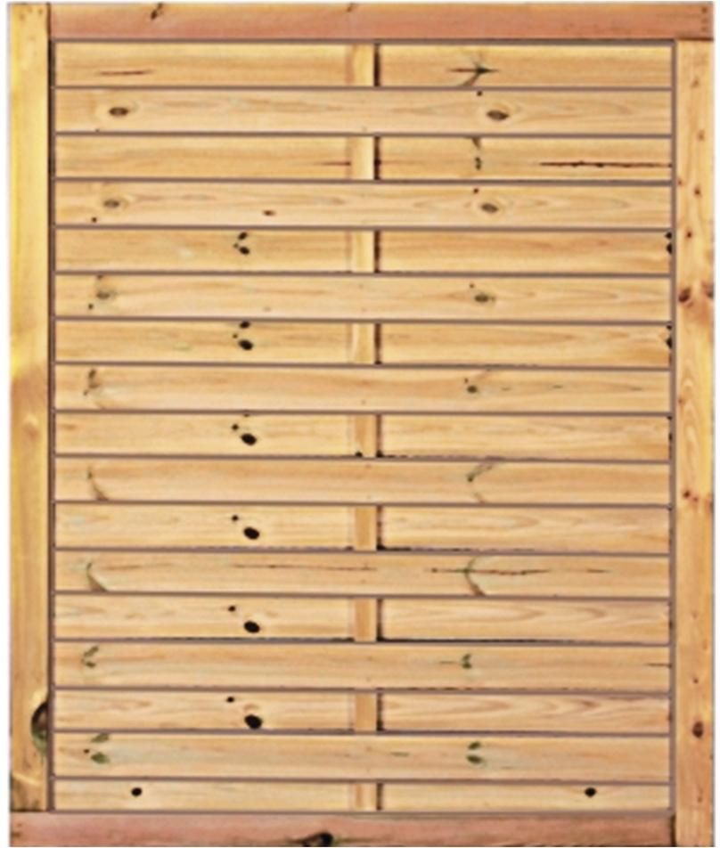 Lamellenzaun 100 x 120 cmRahmen 34/54 mm, kdi grün