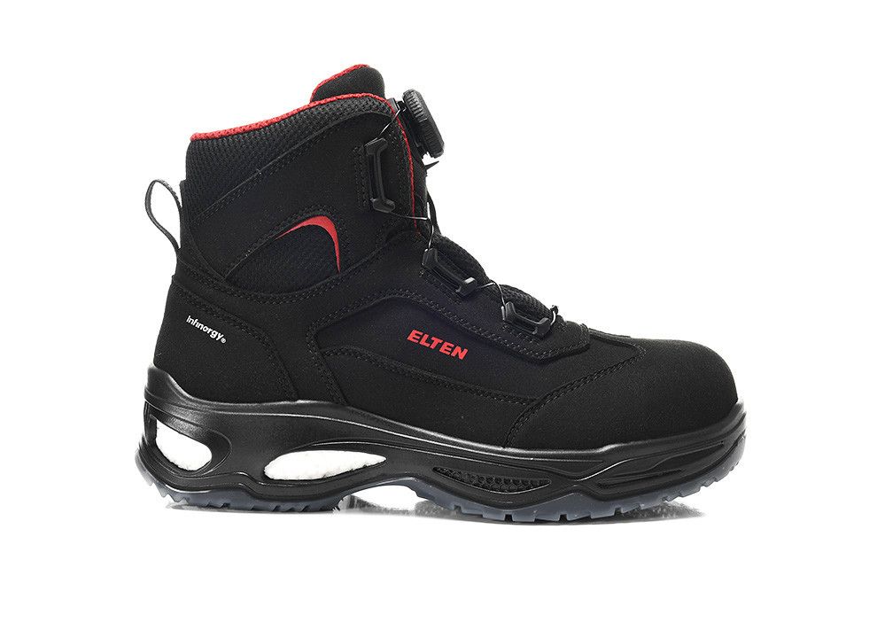ELTEN OWEN BOA Sicherheitsstiefel Mid S2 ESD, Schwarz, Gr. 43