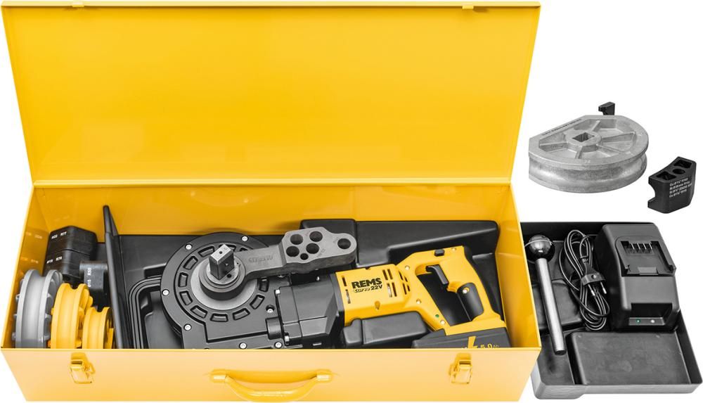 Akku Rohrbieger-Set CurvoD 10-40 mm / 180 1x 21,6 V Akku 5,0 Ah Ladegerät Koffer