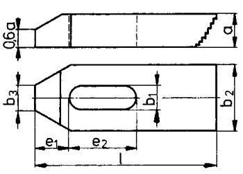 Spanneisen DIN6314Z 6,6x50mm AMF