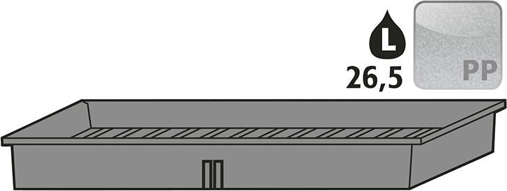 Auffangwanne PE 70x898x428 mm