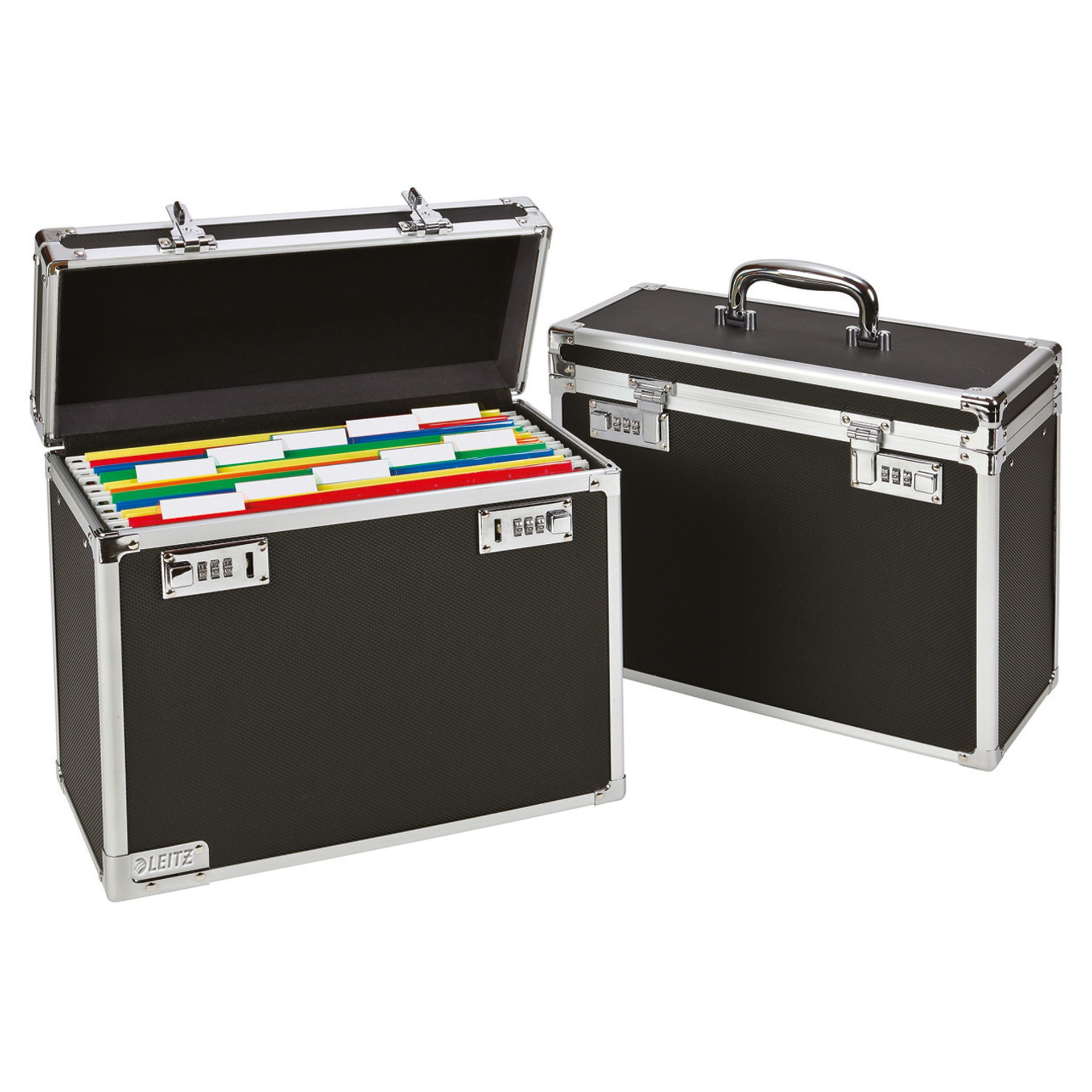 Hängebox DIN A4 max. 15Mappen schwarz/chrom