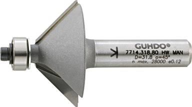 GUHDO HW-Fasefräser D31,8 l12,745 Grad Z2 S8
